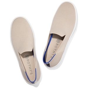 Rothy’s The Sneaker Light Sand Slip On Knit
